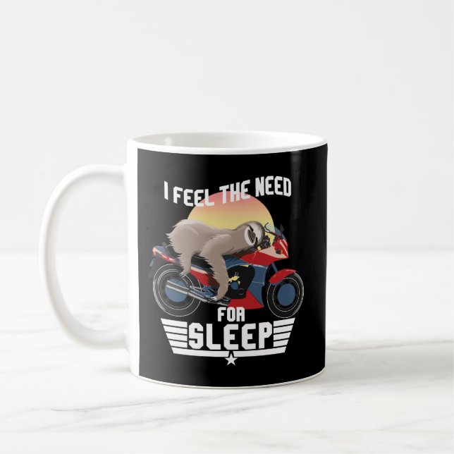 Mug Le Besoin De Sommeil | Drôle Sloth (Gauche)