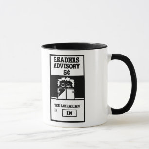 Mug Le bibliothécaire est DEDANS