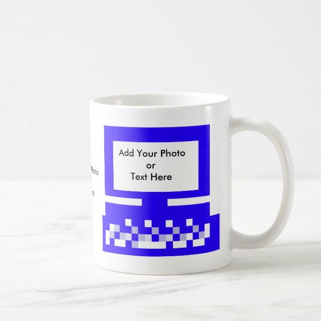 Mug Le bleu d'ordinateur d'images de série d'artiste (Droite)