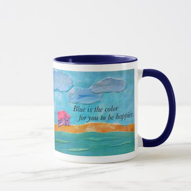 Mug Le bleu est la couleur pour que vous soyez plus (Droite)