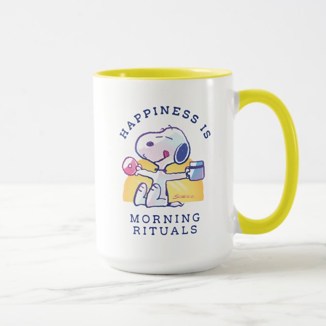 Mug Le bonheur, c'est les rituels du matin (Droite)