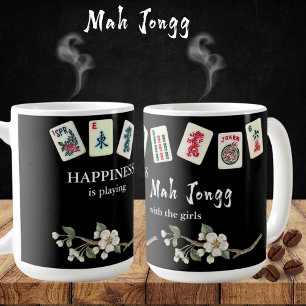 Mug Le bonheur est de jouer Mah Jongg avec les filles