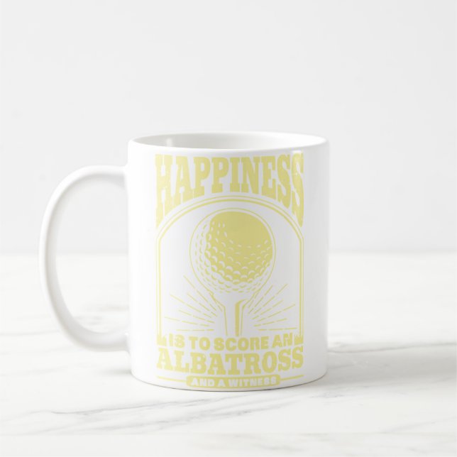 Mug Le bonheur est de marquer un Albatros et d'être té (Gauche)