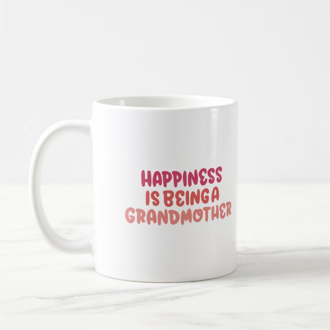 Mug Le bonheur est d'être grand-mère (Gauche)