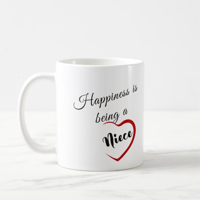Mug Le bonheur est d'être une nièce (Gauche)