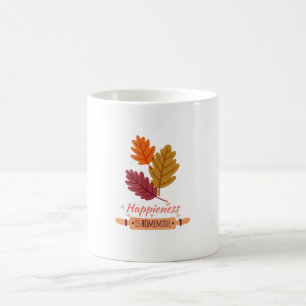 Mug le bonheur est fait maison automne conception incr