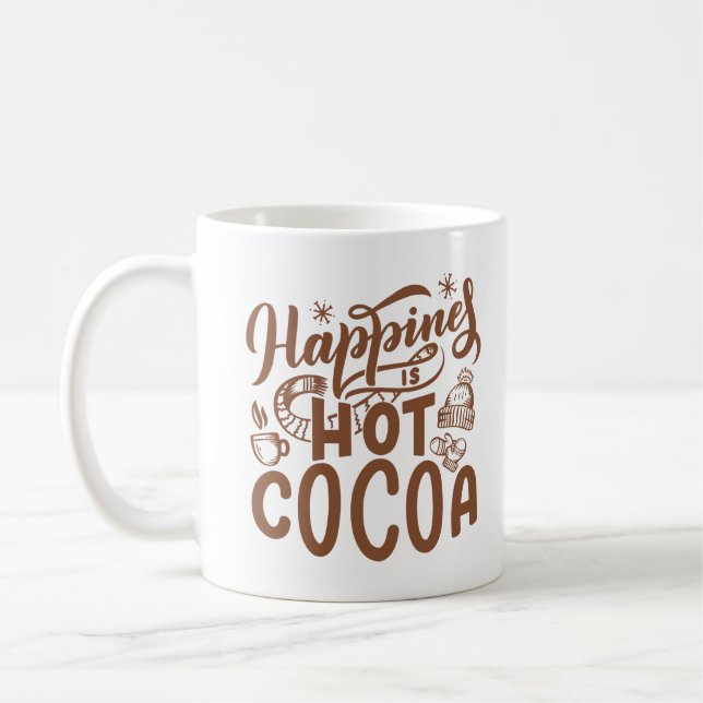 Mug Le bonheur est le cacao chaud (Gauche)