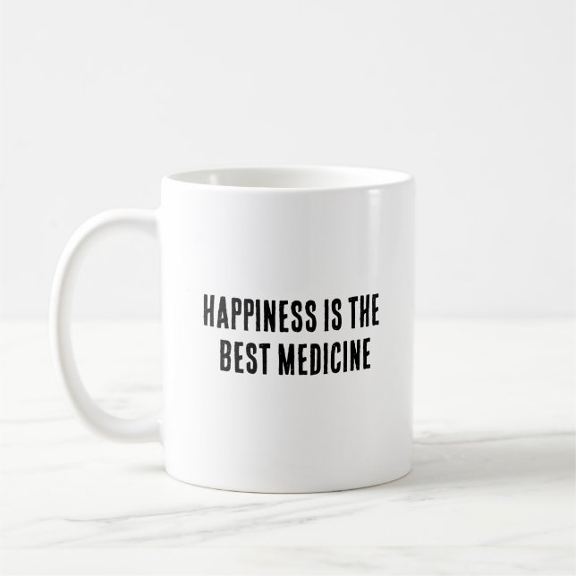 Mug Le bonheur est le meilleur remède (Gauche)
