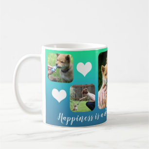 Mug Le Bonheur Est   Photo Personnalisée Moderne 5 Col