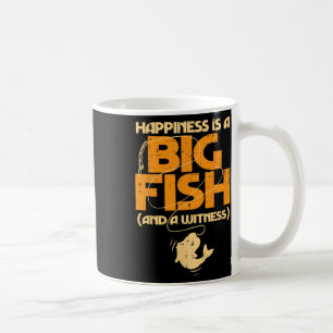 Mug Le bonheur est un gros poisson témoin drôles d'hom