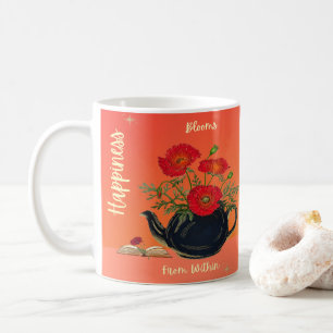 Mug Le bonheur fleurit de l'intérieur