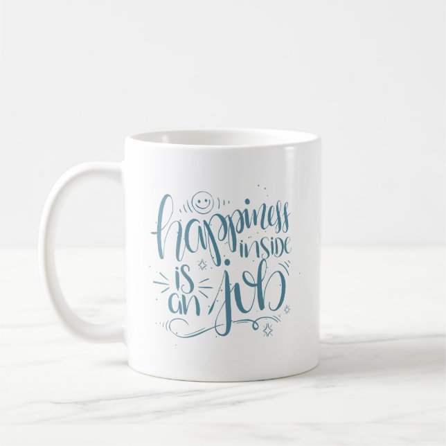 Mug le bonheur intérieur est un travail (Gauche)