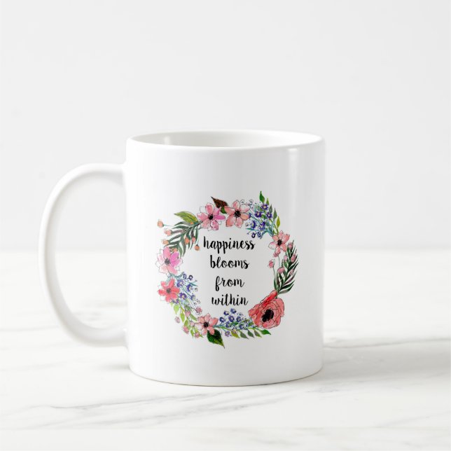 Mug Le bonheur s'épanouit..Mug (Gauche)