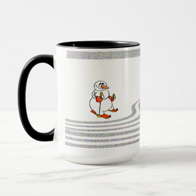 Mug Le Bonhomme de Neige Skiant - (Gauche)