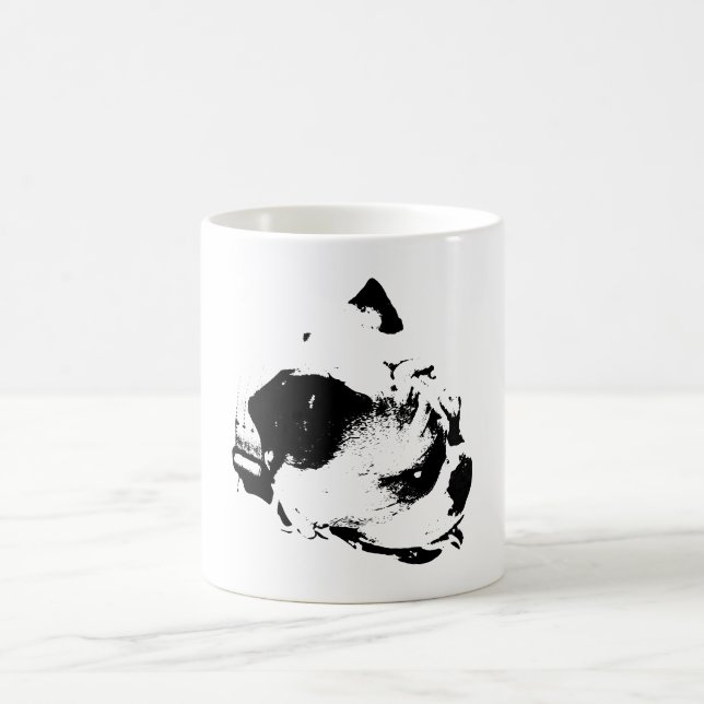 Mug Le bulldog inébranlable — Édition monochrome (Centre)