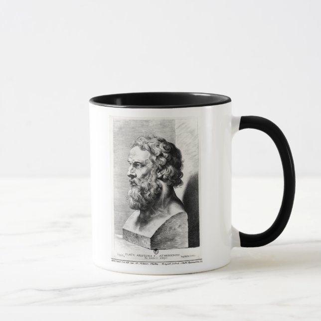 Mug Le buste de Platon a gravé par Lucas Emil (Droite)
