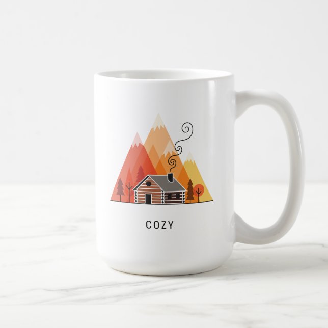 Mug Le Cabine cosy dans les montagnes (Droite)