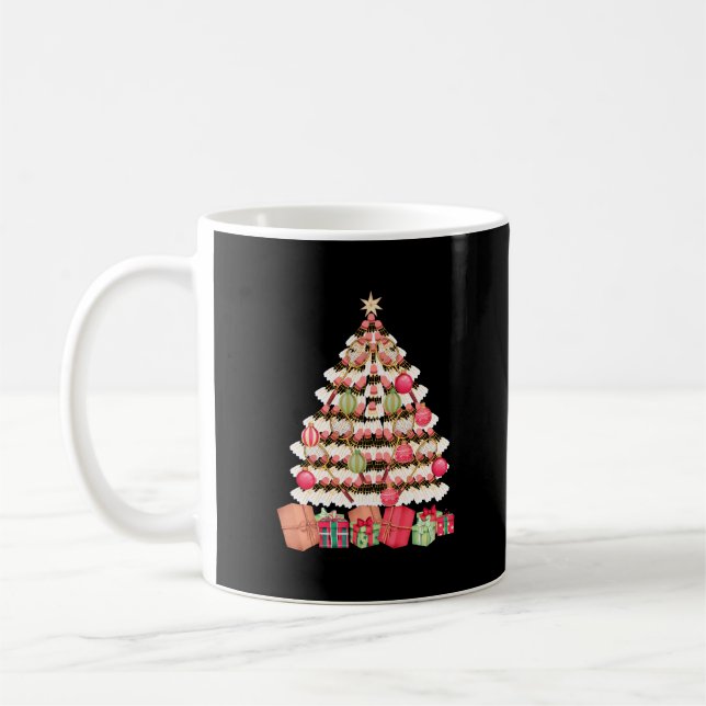Mug Le cadeau de Noël de Badminton Fan (Gauche)