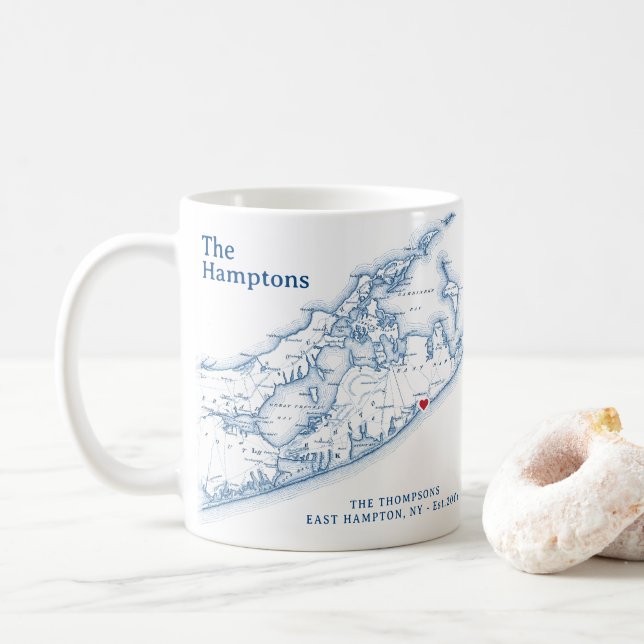 Mug Le cadeau Hamptons NY (Avec donut)