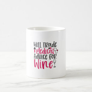 Mug Le Cadeau Infirmière Échangera Des Conseils Médica