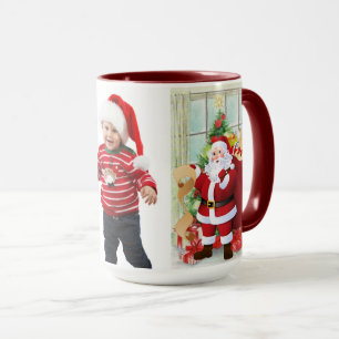 Mug Le cadeau photo de l'enfant du Père Noël pour gran