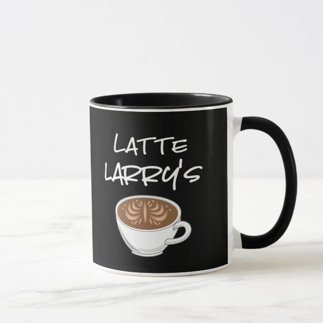 Mug Le café amusant de Latte Larry (Droite)