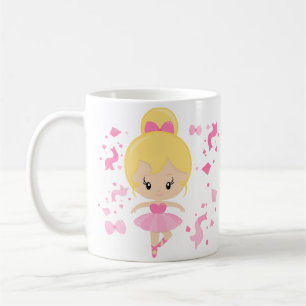 Mug Le café Ballerina me garde sur mes orteils drôle