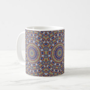 Mug Le café bleu de Mandala