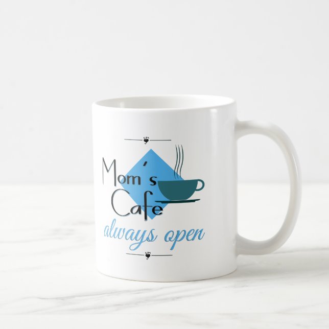 Mug Le café de maman toujours ouvert (Droite)