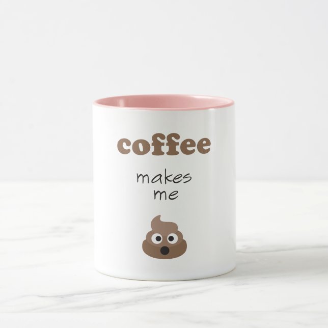 Mug Le café drôle me fait l'expression d'emoji de (Centre)
