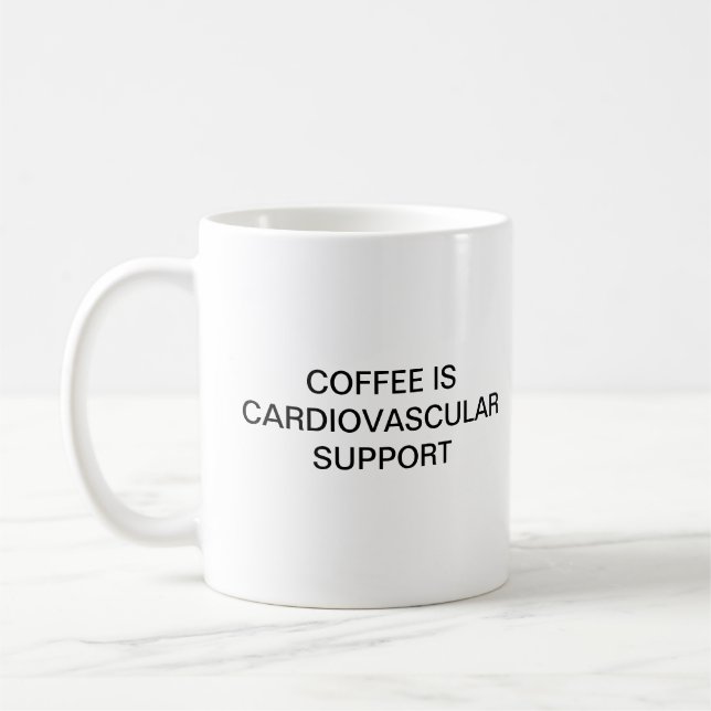 MUG LE CAFÉ EST APPUI CARDIO-VASCULAIRE (Gauche)