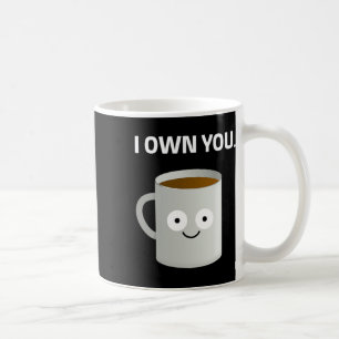 Mug Le café est la propriété de la caféine Addict Iron
