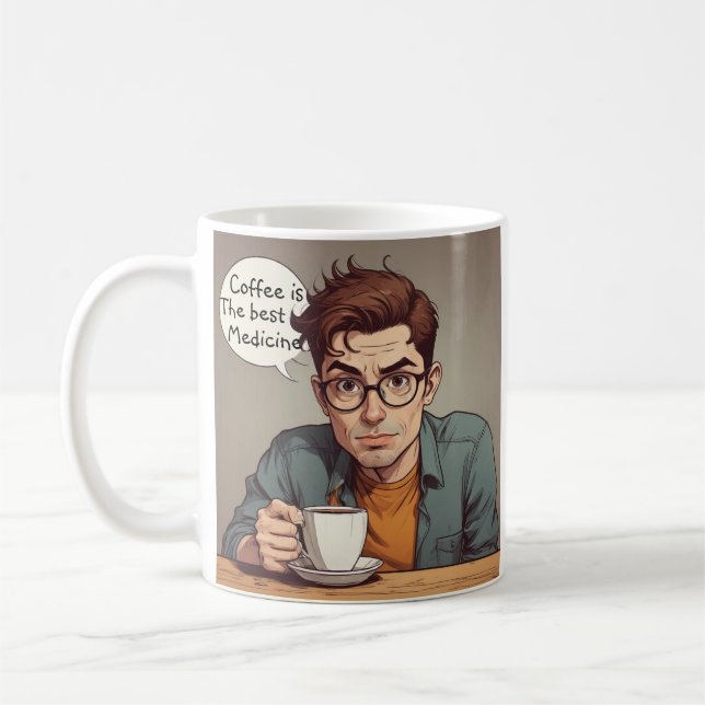 Mug Le café est le meilleur médicament (Gauche)