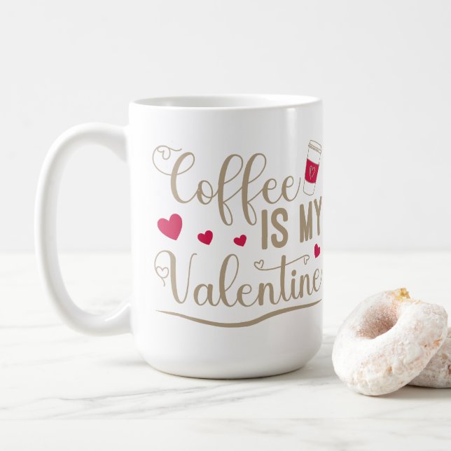 Mug Le café est ma Saint Valentin (Avec donut)