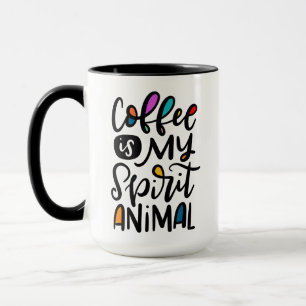 Mug Le Café Est Mon Animal D'Esprit, Lettré À La Ma