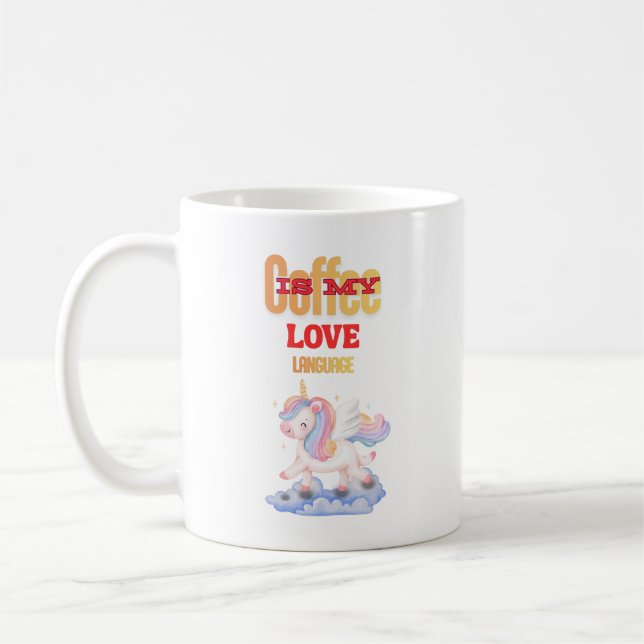 Mug Le café est mon langage de l'amour (Gauche)