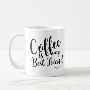 Mug LE CAFÉ EST MON MEILLEUR AMI Nom personnalisé pers