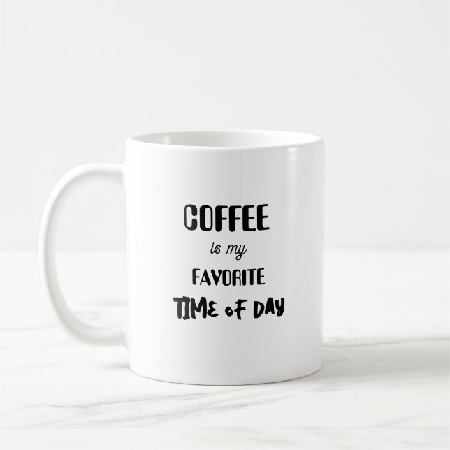 Mug Le café est mon moment préféré. (Gauche)