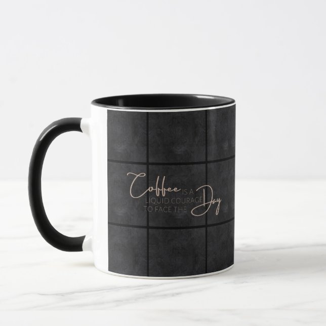 Mug Le café est un courage liquide pour affronter la j (Gauche)