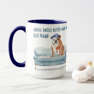 Mug Le Café Goûte Mieux... Anglais Bulldog Edition