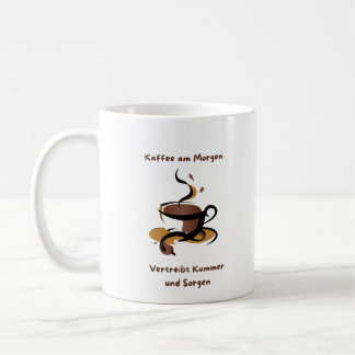 Mug Le café le matin chasse les chagrins et les soucis