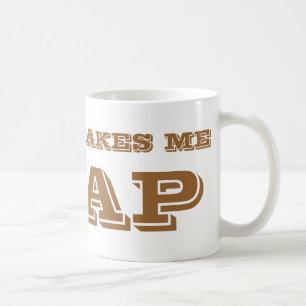 Mug Le café me fait chier.