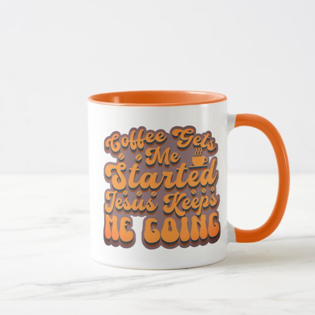 Mug Le Café Me Fait Commencer -Sangria (Droite)