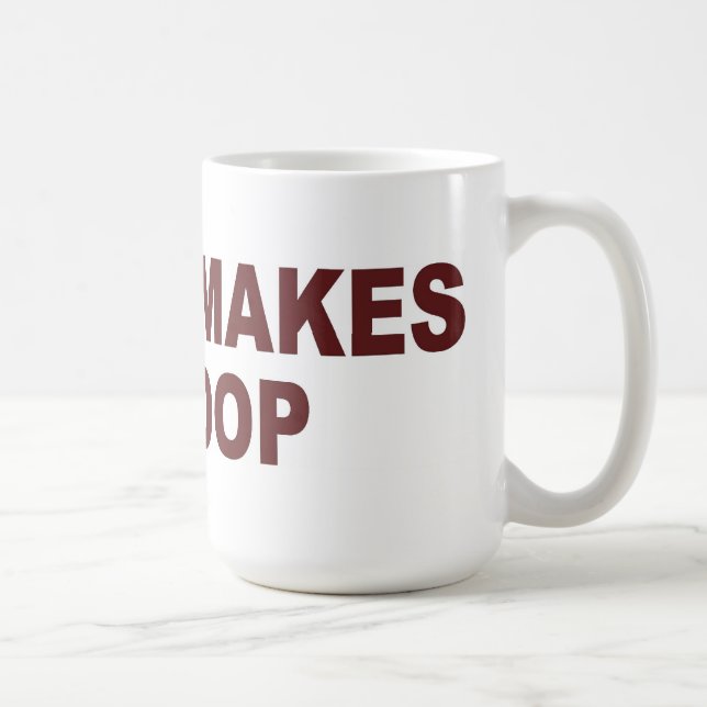Mug Le café me fait la dunette - tasse/tasse (Droite)