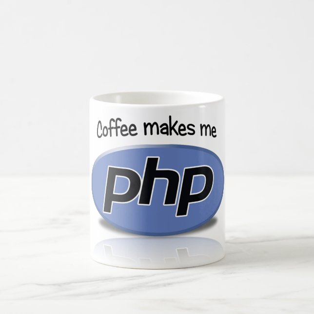 Mug Le café me fait le PHP (Centre)