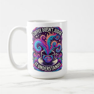 Mug Le café ne juge pas - Psychedelic Dreamscape Desi