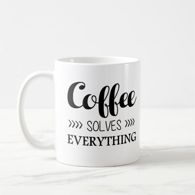 Mug Le café résout tout (Gauche)