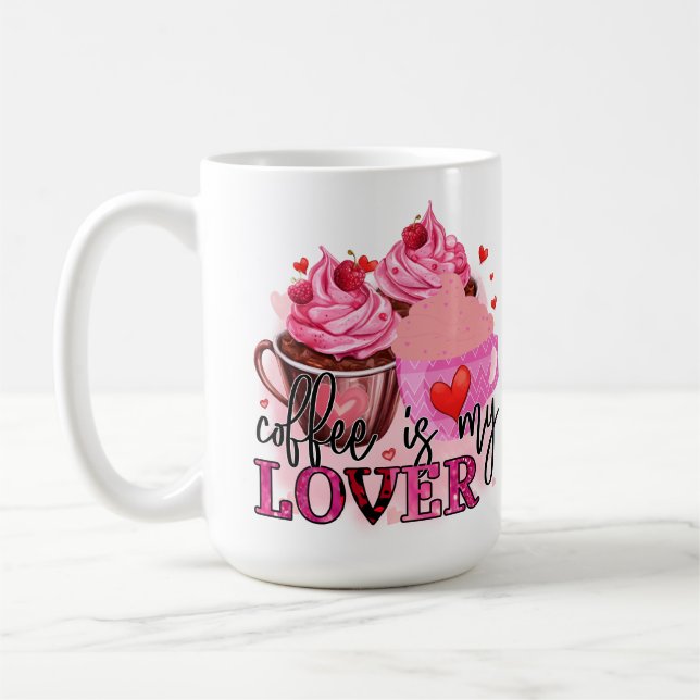 MUG LE CAFÉ ROSE EST MON AMOUREUX (Gauche)