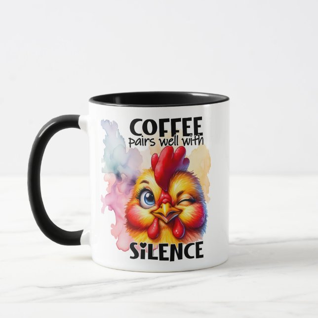 Mug Le café se marie avec le silence (Gauche)