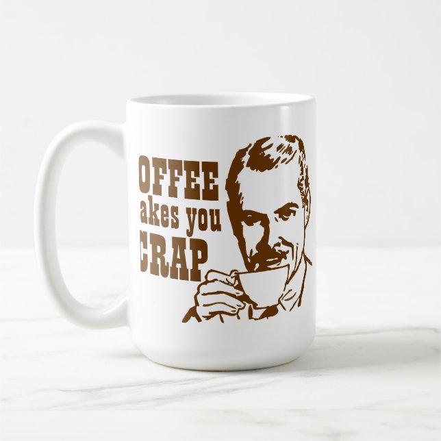 Mug Le café vous incite À CHIER ! (Gauche)